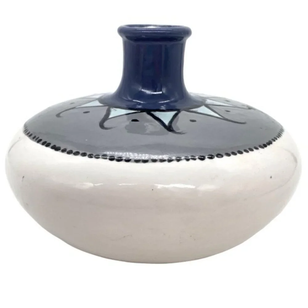 Studio Art Pottery Vase Southwestern Geometric Design